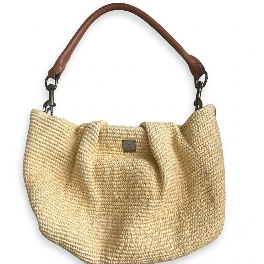 Think Royln Savannah Raffia Crossbody Bag